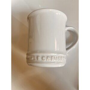 Le Creuset Stoneware White Coffee Mug 12 Oz